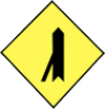 Traffic From Left Merges Ahead road sign