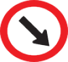 Pass Right Side road sign