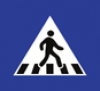 Pedestrian Crossing road sign