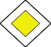 Priority Road to Vehicles on the Major Road road sign