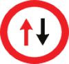 Priority for the Oncoming Traffic road sign