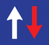 Priority over Oncoming Traffic Vehicles road sign