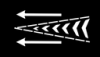 Hatch Line for Traffic in Same Direction (Leaving) road marking