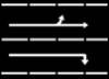Running Lane Markings road marking